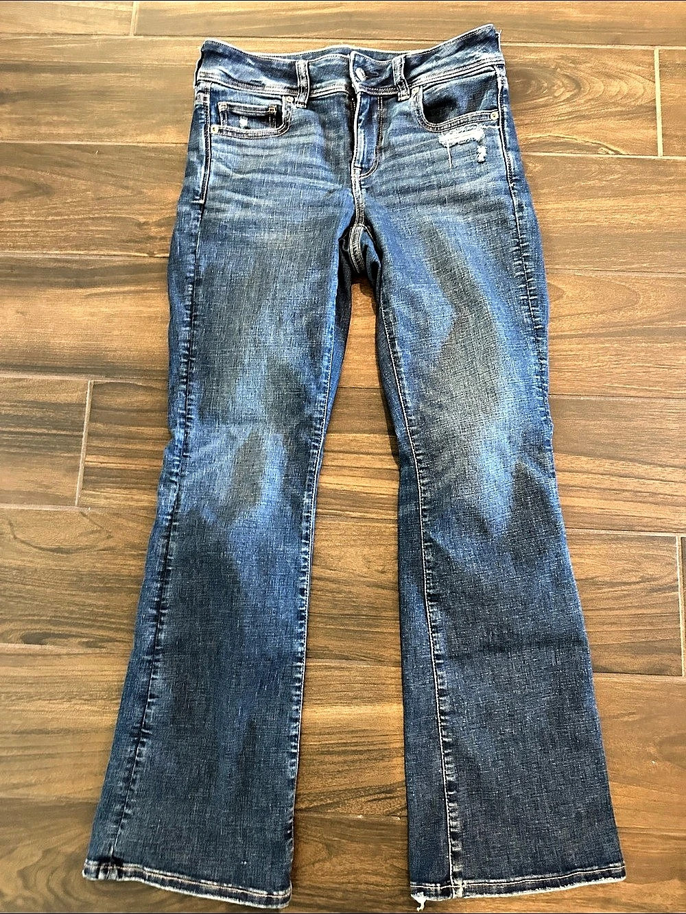 American Eagle Next Level Stretch Kick Boot Jeans 4 Short
